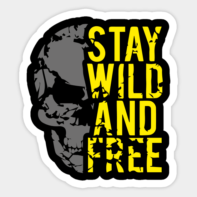 Stay wild and free Sticker by ivaostrogonac